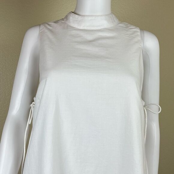 BCBGeneration Women Size M White Cotton Eyelet Mini NEW Shift Dress Party Resort - Picture 12 of 16